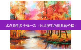 冰点脱毛多少钱一次（冰点脱毛的腿具体价格）