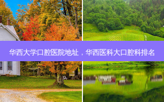 华西大学口腔医院地址，华西医科大口腔科排名