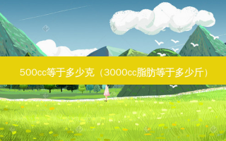 500cc等于多少克（3000cc脂肪等于多少斤）