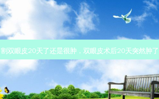 割双眼皮20天了还是很肿，双眼皮术后20天突然肿了