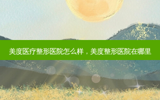 美度医疗整形医院怎么样，美度整形医院在哪里