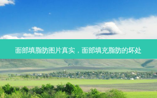 面部填脂肪图片真实，面部填充脂肪的坏处