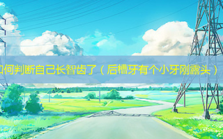 如何判断自己长智齿了（后槽牙有个小牙刚露头）