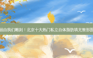您的美丽由我们雕刻！北京十大热门私立自体脂肪填充整形医院评选