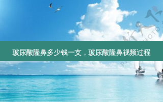 玻尿酸隆鼻多少钱一支，玻尿酸隆鼻视频过程