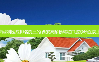 国内齿科医院排名前三的 西安高陵畅耀红口腔诊所医院上榜