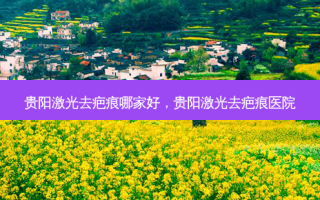 贵阳激光去疤痕哪家好，贵阳激光去疤痕医院