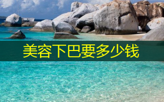 美容下巴要多少钱