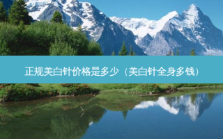 正规美白针价格是多少（美白针全身多钱）