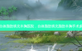 洛阳自体脂肪填充丰胸医院，自体脂肪填充脂肪丰胸手术多少钱