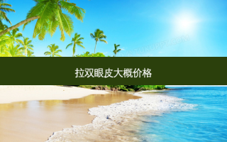 拉双眼皮大概价格