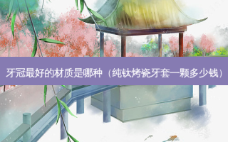 牙冠 *** 的材质是哪种（纯钛烤瓷牙套一颗多少钱）