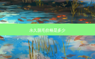 永久脱毛价格是多少