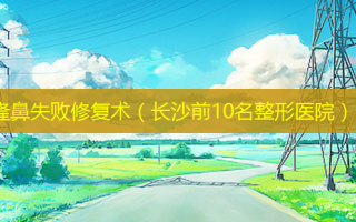 隆鼻失败修复术（长沙前10名整形医院）