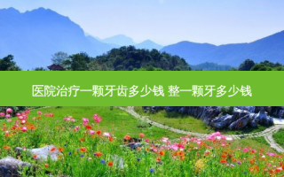 医院治疗一颗牙齿多少钱 整一颗牙多少钱
