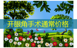 开眼角手术通常价格