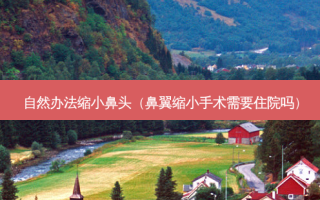 自然办法缩小鼻头（鼻翼缩小手术需要住院吗）