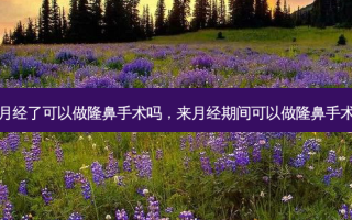 来月经了可以做隆鼻手术吗，来月经期间可以做隆鼻手术吗