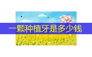 一颗种植牙是多少钱