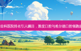 昆明齿科医院排名引人瞩目，雅度口腔与希尔德口腔领跑前五！
