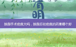 抽脂手术疤痕大吗，抽脂后祛疤痕的药膏哪个好