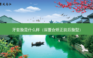 牙套脸是什么样（深覆合矫正前后脸型）