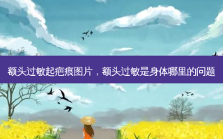 额头过敏起疤痕图片，额头过敏是身体哪里的问题