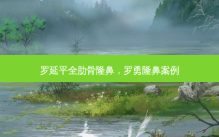 罗延平全肋骨隆鼻，罗勇隆鼻案例