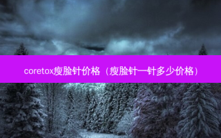 coretox瘦脸针价格（瘦脸针一针多少价格）