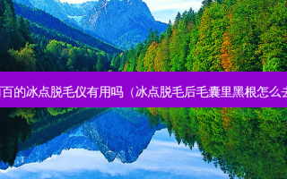一两百的冰点脱毛仪有用吗（冰点脱毛后毛囊里黑根怎么去除）