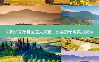 深圳公立牙科医院大揭秘，公办前十名实力展示