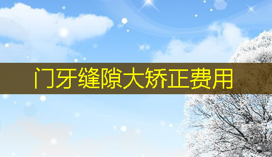门牙缝隙大矫正费用-第1张图片-南山整形网 门牙缝隙大矫正费用-第1张图片-南山整形网