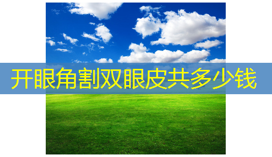 开眼角割双眼皮共多少钱-第1张图片-南山整形网 开眼角割双眼皮共多少钱-第1张图片-南山整形网