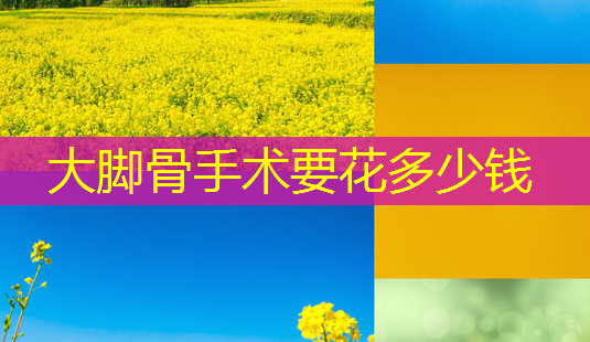 大脚骨手术要花多少钱-第1张图片-南山整形网 大脚骨手术要花多少钱-第1张图片-南山整形网
