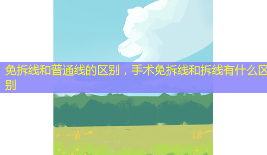 免拆线和普通线的区别,手术免拆线和拆线有什么区别-第1张图片-南山整形网 免拆线和普通线的区别,手术免拆线和拆线有什么区别-第1张图片-南山整形网