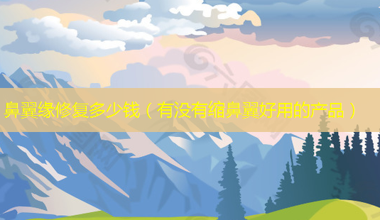 鼻翼缘修复多少钱(有没有缩鼻翼好用的产品)-第1张图片-南山整形网 鼻翼缘修复多少钱(有没有缩鼻翼好用的产品)-第1张图片-南山整形网