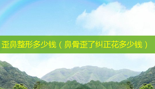 歪鼻整形多少钱(鼻骨歪了纠正花多少钱)-第1张图片-南山整形网 歪鼻整形多少钱(鼻骨歪了纠正花多少钱)-第1张图片-南山整形网